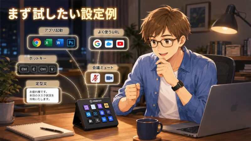 3.　【本題】仕事が捗るStream Deckおすすめ設定例｜“正解集”をそのまま真似てOK
