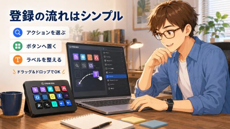 4.　Stream Deck の使い方とおすすめ設定（アクション別の登録手順）