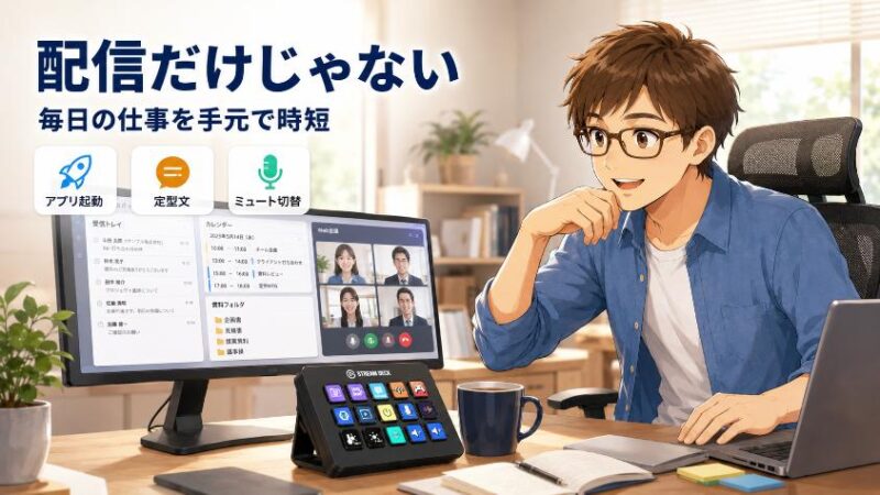 1.　Stream Deckは「配信者専用機」じゃない｜在宅ワークの“作業コックピット”の正体