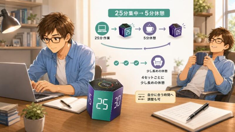 4.　ポモドーロ・テクニックでの具体的な使い方
