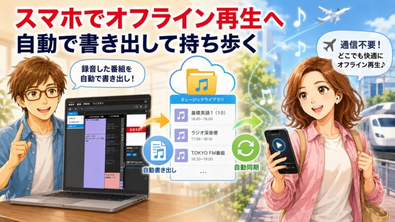 3.2 「ギガを気にせずスマホで聴きたい人」へ → iTunes自動エクスポート