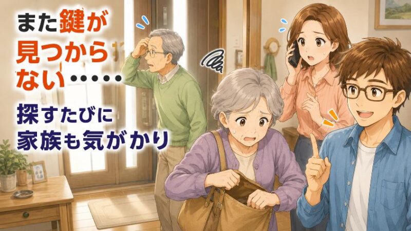 1. 「また鍵がない!」——シニアの探し物が、家族みんなのストレスになる理由