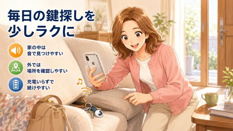 1. 鍵を探す毎日にサヨナラ。AirTagがシニアの“探し物”に効く理由