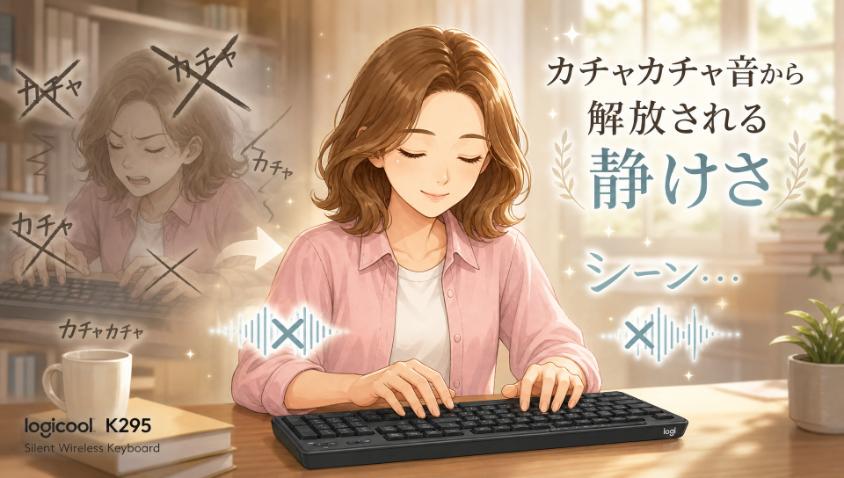 2. 最大の魅力は「静音性」 カチャカチャ音から解放される