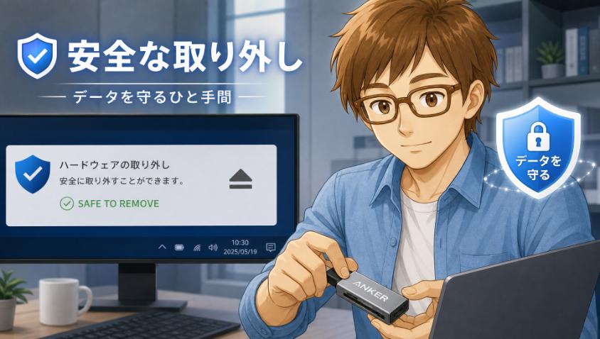 6.　データを守る「安全な取り外し」のひと手間