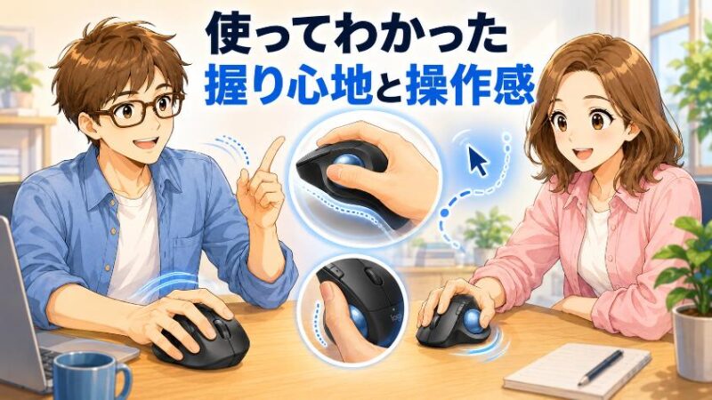4. 実際に使ってわかったM575SPdのレビュー(握り心地・操作性)