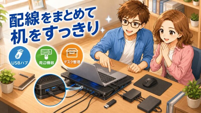 6.4 机まわりを整理したい → 「USBハブ搭載」重視