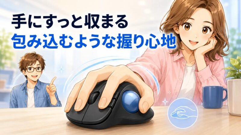 4.1 手にすっぽり収まる“包み込まれる”ような握り心地