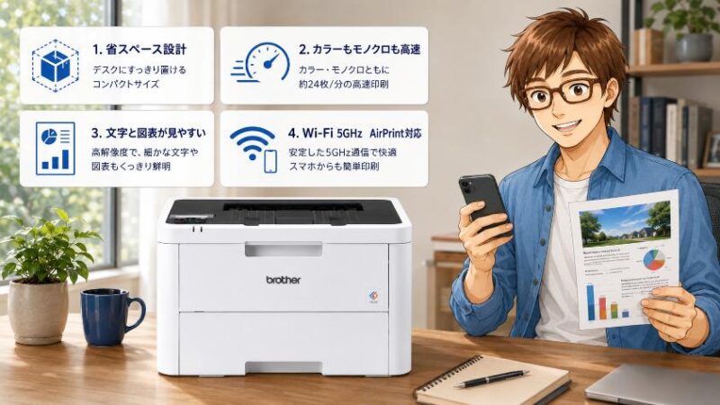 3. HL-L3240CDWの実力を支える4つの基本性能