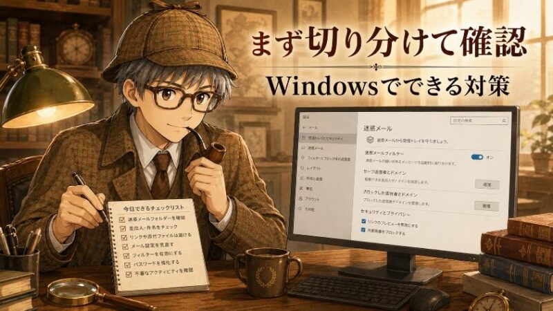 6. わが家の対策を組み立てる 今日からできる切り分け手順(Windows編)