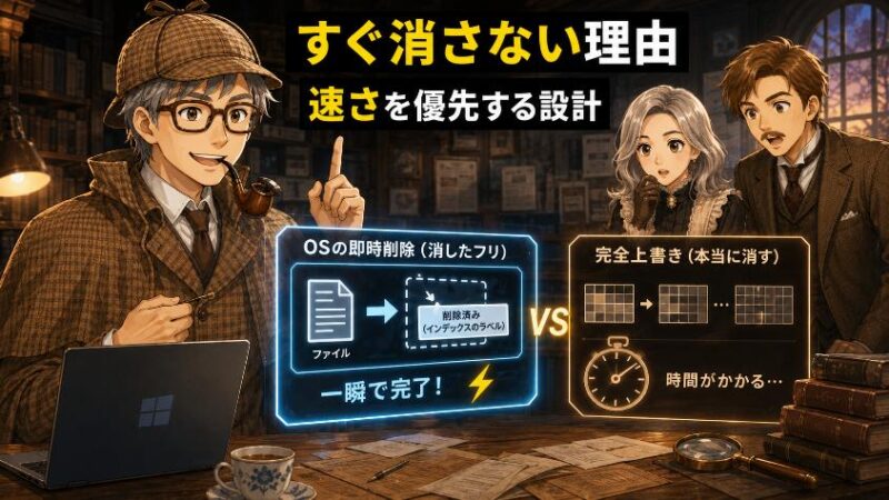 5.　真相　パソコンが「消したフリ」をする合理的な理由