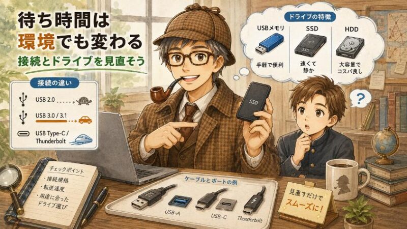7. コピーの待ち時間を短くしたいなら 接続規格とドライブの見直し