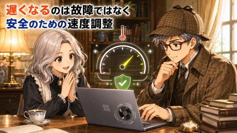 4.　真相: 遅くなるのは故障ではなく「わざと」だった