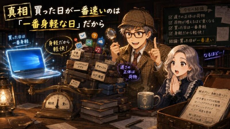 5. 真相 買った日が一番速いのは「一番身軽な日」だから