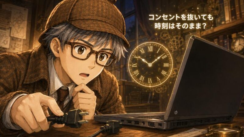 1.　消えない時計の謎　コンセントを抜いても狂わない