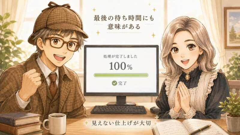 9.　まとめ　99%の先で、パソコンは一番いい仕事をしている