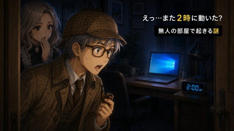 1. 深夜2時、無人の部屋でパソコンが動き出す 犯人は誰なのか?