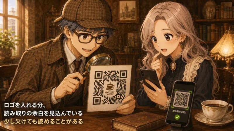 2. 第一の手がかり ロゴ入りQRコードは「わざと」欠けている
