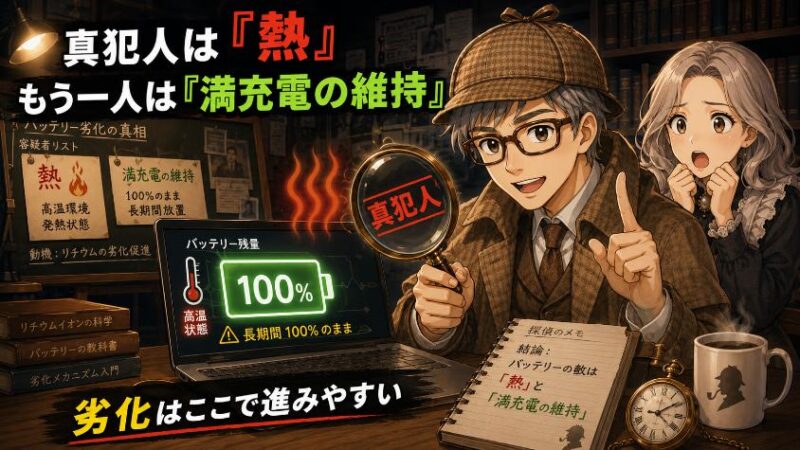 3.　真犯人の正体　バッテリーの敵は「熱」と「満充電の維持」