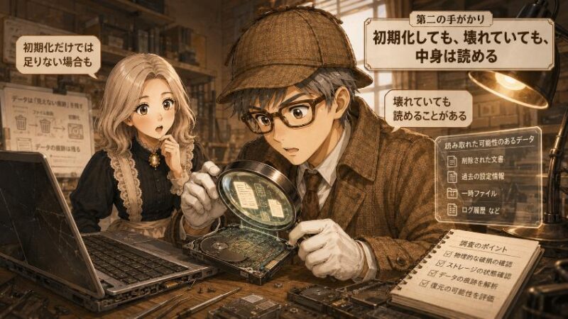 3. 第二の手がかり 初期化しても、壊れていても、中身は読める
