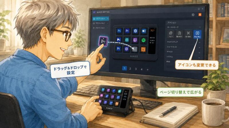 3.　キー割り当ての基本　ドラッグ＆ドロップだけでできる