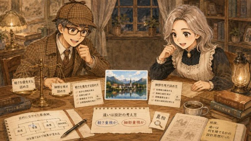 5.　真相　違いは「何を捨てるか」の設計思想だった