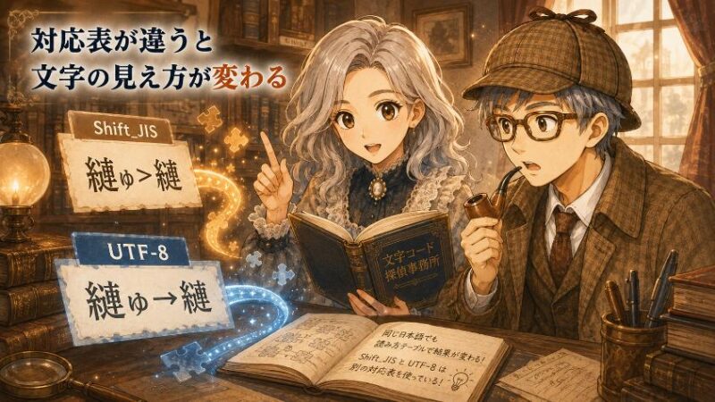 4. 日本語には「対応表」が複数ある Shift_JISとUTF-8