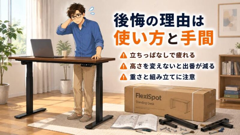 4. メリットだけじゃない 昇降デスクのデメリットと「後悔した」の正体