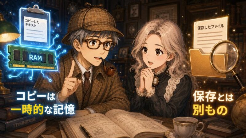 2.　犯人はメモリだった　「保存」と「記憶」はまったくの別物
