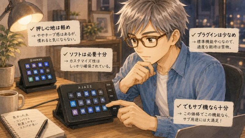 4.　正直レビュー。AJAZZ側の「安いなり」な部分も隠さず書きます