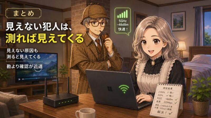 9.　まとめ　見えない犯人は、測れば見えてくる