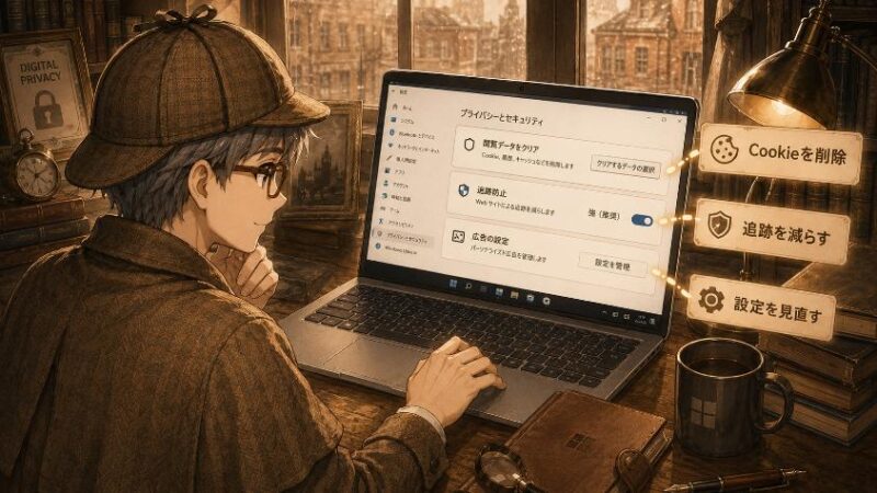 6.　わが家の足あとを消す・減らす　Windowsでの対処手順