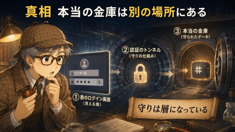 4.　真相　本当の金庫は別の場所にある