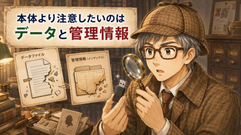 2.　第一の手がかり　「壊れる」のはUSBメモリ本体ではなかった