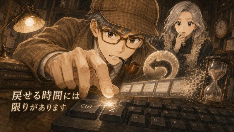 3.　もうひとつの謎　Ctrl+Zで戻れるのは、いつまでか
