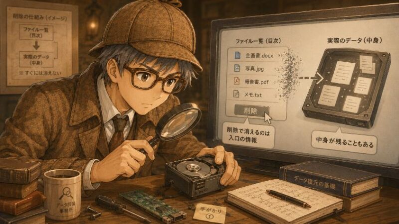 2. 第一の手がかり 「削除」で消えるのは目次だけだった
