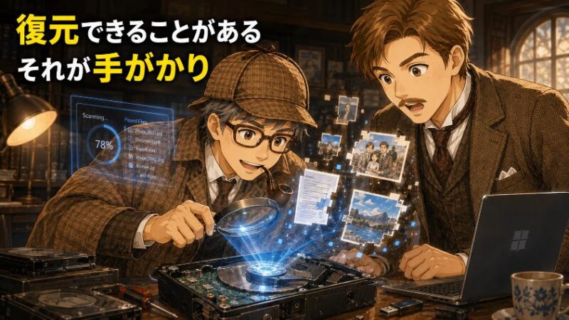 4.　復元ソフトが存在する　それは「残っている」何よりの証拠
