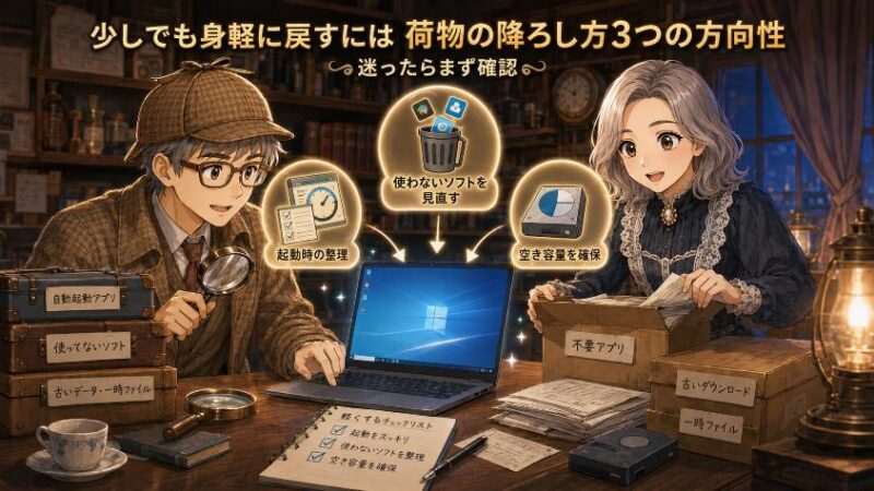 6. 少しでも身軽に戻すには 荷物の降ろし方3つの方向性
