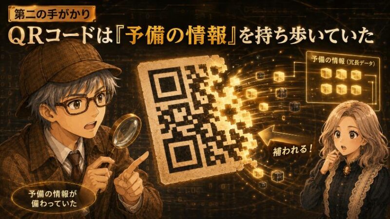 3. 第二の手がかり QRコードは「予備の情報」を持ち歩いていた