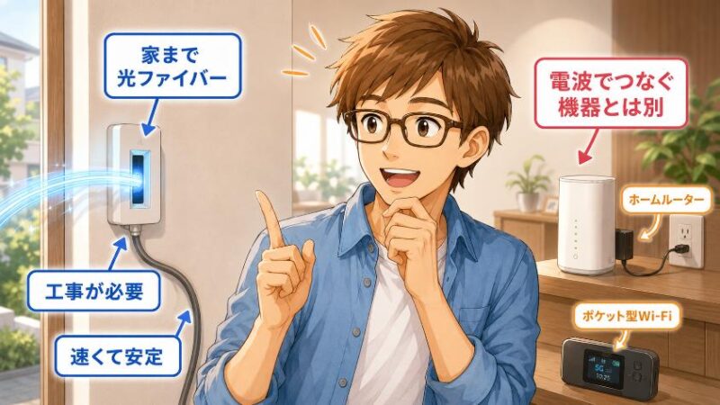 1. そもそも光回線とは? 種類の前に押さえる大前提