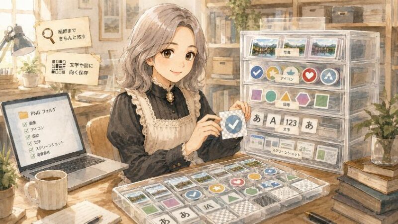 4.　もうひとつの詰め方　PNGは「一つも捨てない」几帳面派
