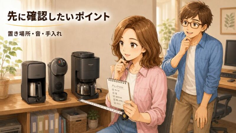 4.　パソコン作業環境に合うコーヒーメーカーの選び方