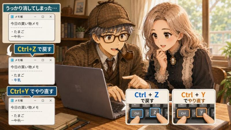 6. わが家で試す 「元に戻す」「やり直し」の実践(Windows前提)
