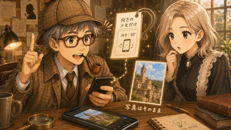 4.　なぜスマホは写真を回さないのか　メモ1行で済ませる合理的な設計