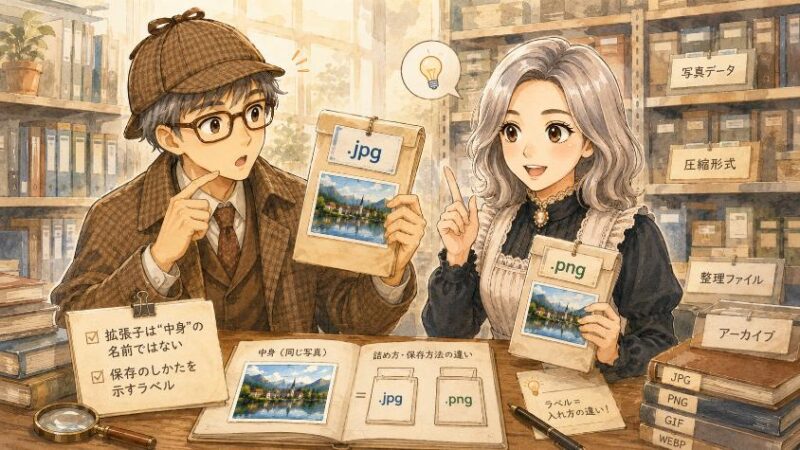 2.　第一の手がかり　拡張子は「中身」ではなく「詰め方」のラベルだった