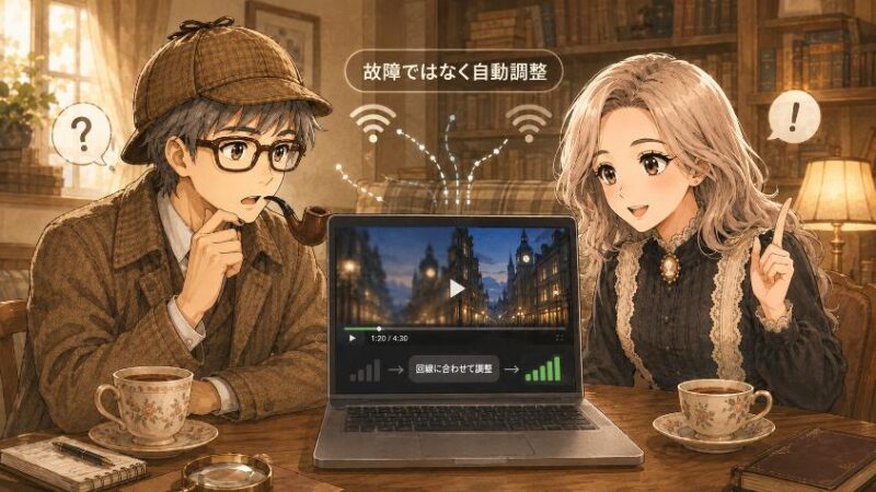 4.　もうひとつの仕掛け　画質が勝手に変わるのは故障ではない