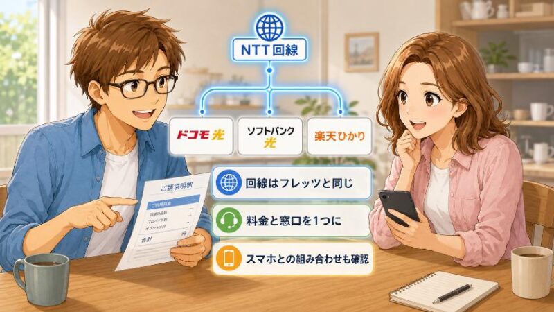 5. 種類② 光コラボ(フレッツ光の回線を借りたサービス)
