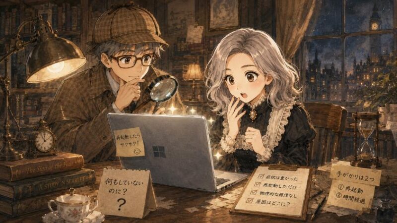 1.　何もしていないのに、なぜ再起動だけで直るのか?