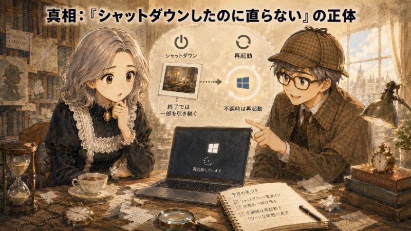 4.　真相　「シャットダウンしたのに直らない」の正体