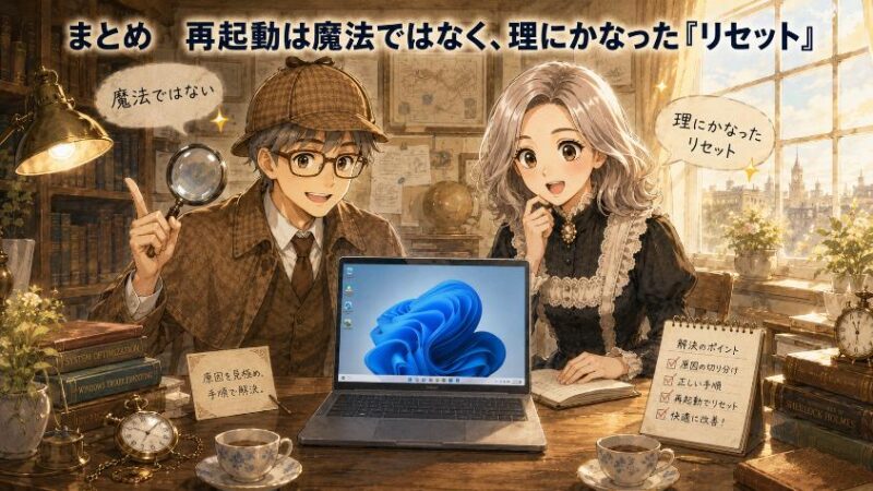 9.　まとめ　再起動は魔法ではなく、理にかなった「リセット」